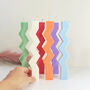 Colourful Zigzag Dinner Candles Wavy Candle, thumbnail 4 of 6