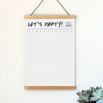 Let' Party Perpetual Birthday Calendar, 2 of 4