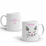 Personalised Animal Lovers Cute Cat Mug, thumbnail 1 of 3