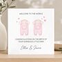 Twin Girls New Baby Card, Welcome To The World Girls, thumbnail 1 of 3