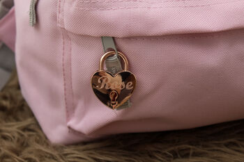 Personalised Embroidered Baby Pink Backpack, 3 of 6