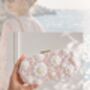 Pink Sands | Blush Embroidered Clutch Bag, thumbnail 6 of 8
