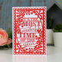 'Most Wonderful Time Of The Year' Christmas Card A6, thumbnail 2 of 2