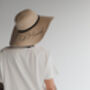 Personalised Wide Brimmed Sun Hat, thumbnail 7 of 7