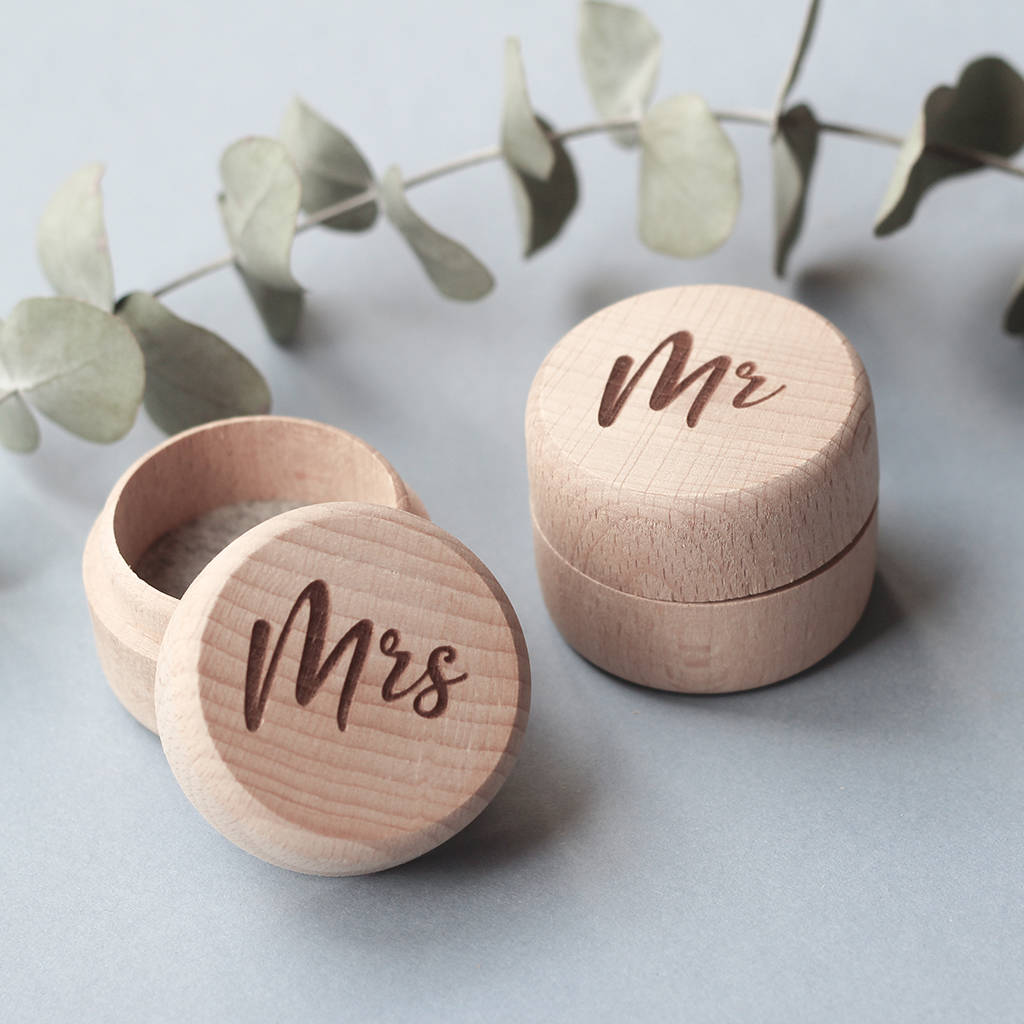 mr and mrs ring box