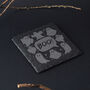 Halloween Square Slate Coaster 'Boo' In Gift Box, thumbnail 1 of 2