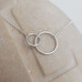 Sterling Silver Rings Necklace, thumbnail 2 of 4