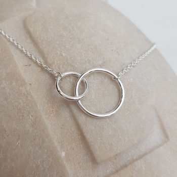 Sterling Silver Rings Necklace, 2 of 4