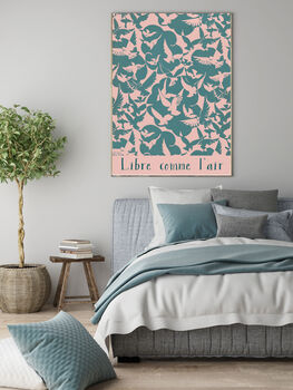 'Free As A Bird' Quote Art Print, 3 of 4