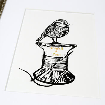 Personalised 'Cotton' Second Wedding Anniversary Print, 3 of 12