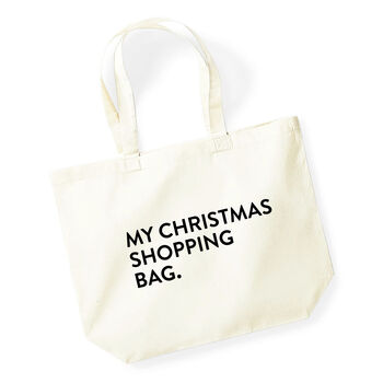 Christmas Shopping Tote Bag, 2 of 4