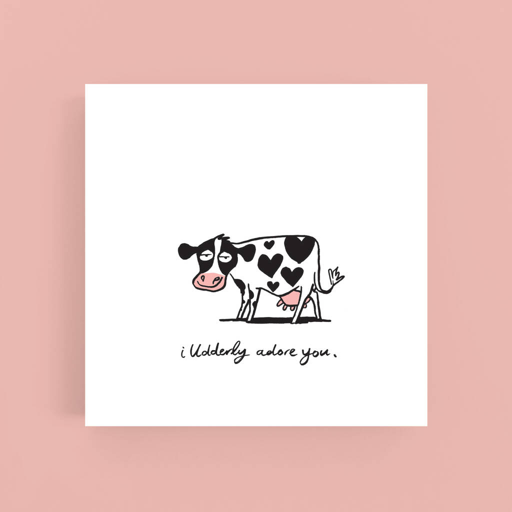 I Udderly Adore You Card, 1 of 2