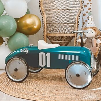 Personalised Classic Ride On Toy Car, 2 of 10