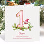 Personalised Baby's First Christmas Card For Daughter, Granddaughter, Niece Or Goddaughter, thumbnail 5 of 6