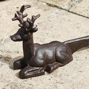 Country Stag Iron Garden Boot Scraper, 4 of 5