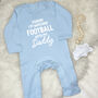 Watching Sport With Daddy Personalised Sports Babygrow, thumbnail 10 of 11