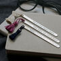 Personalised Engraved Silver Bookmark With Tassel, thumbnail 3 of 5