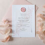 Pink Floral Christening Invitations, thumbnail 3 of 7