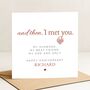 Anniversary Card For Husband, Personalised Card For Him, thumbnail 2 of 8