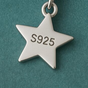60th Birthday Sterling Silver Six Star Necklace, 5 of 6