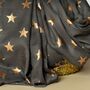 Antique Stars Print Scarf In Charcoal Grey, thumbnail 3 of 4