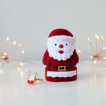 Santa Claus Ring Box With Rudolph Ring, 5 of 5