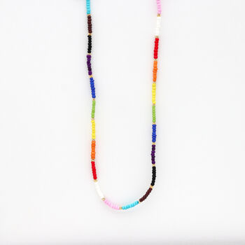 Just Like Us Pride Kebebasan Beaded Necklace, 2 of 8