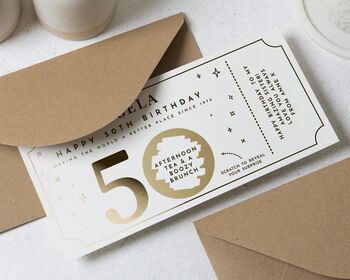 50th Birthday Gift Voucher, 5 of 9