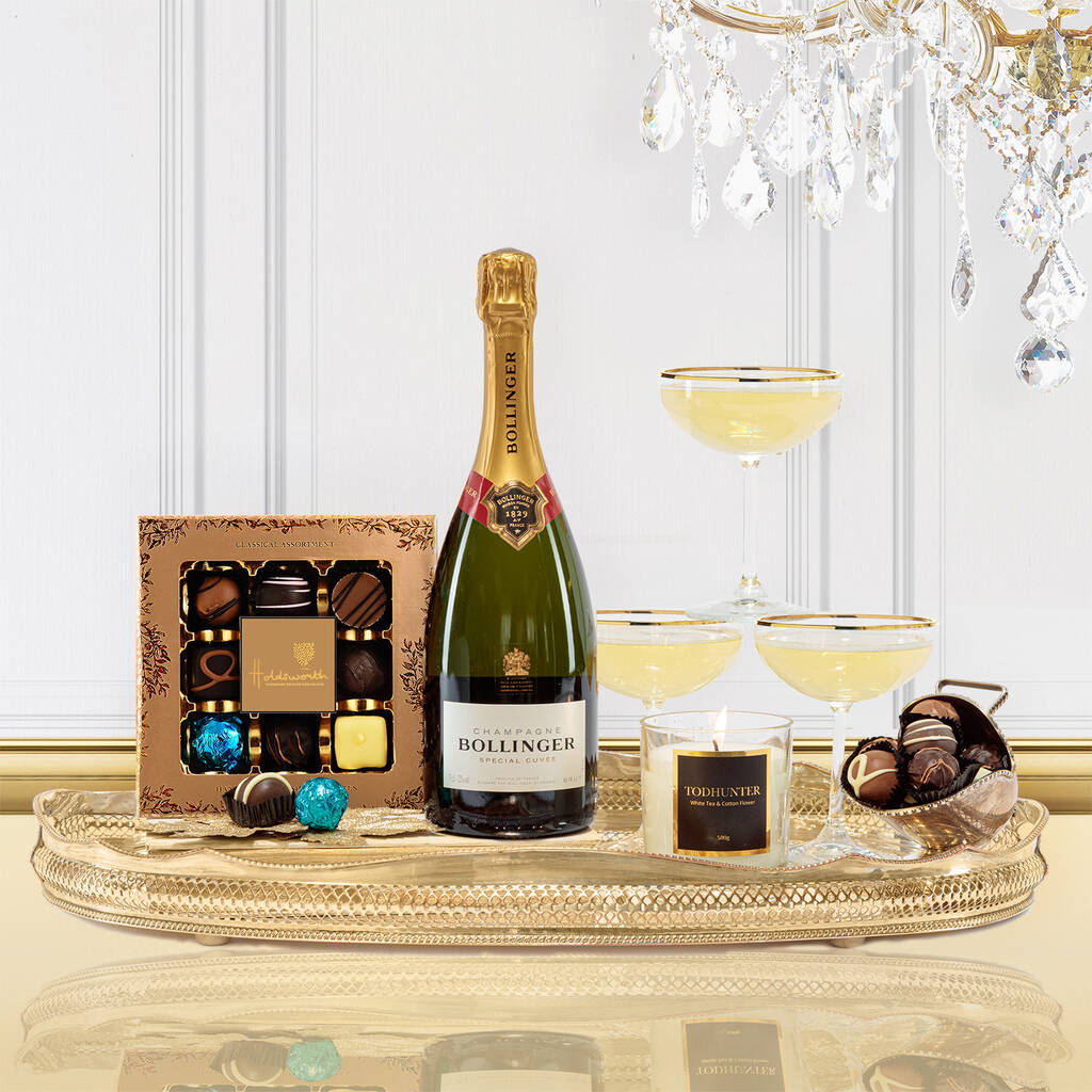 Luxury Bollinger Champagne Gift Box, 1 of 4
