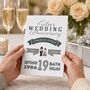 Personalised Silver Wedding Anniversary Card, thumbnail 4 of 6