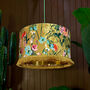 Honey Lampshade With Gold Lining And Fringing, thumbnail 1 of 11