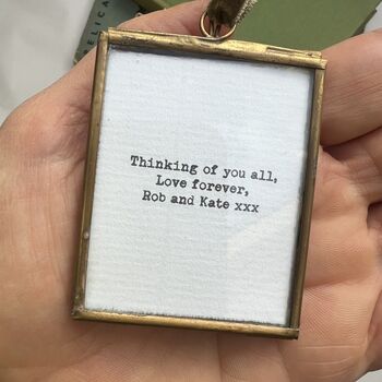 Personalised Paper Forget Me Not And Poetry Mini Framed Gift, 4 of 12