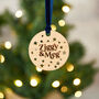 Personalised First Name Christmas Wooden Decoration, thumbnail 1 of 4