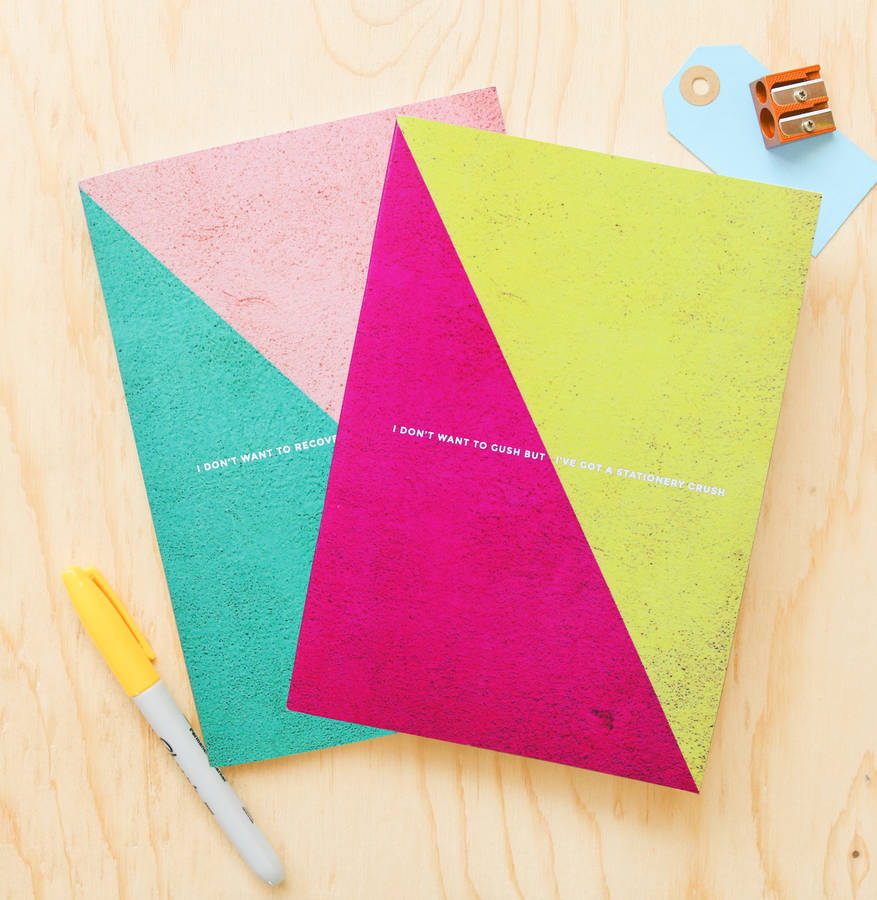 Stationery Lover Notebook Set By Paper Craze
