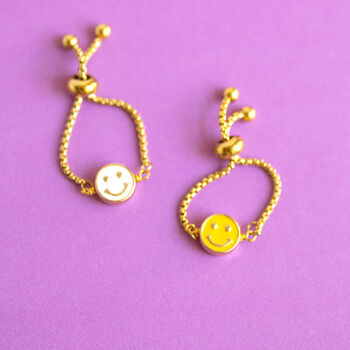 Smiley Face Slider Chain Ring, 4 of 9