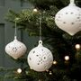 Set Of Three Cutwork Baubles, thumbnail 1 of 2