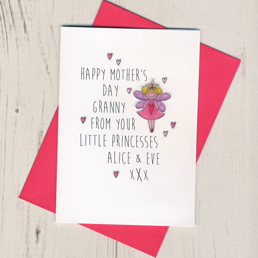 Personalised Little Princess Mothers Day Card By Eggbert And Daisy