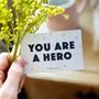 You Are A Hero Mini Pocket Cards Pack, thumbnail 3 of 4