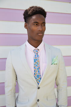 Mens Mint Green Gingham Print Cotton Pocket Square, 8 of 12
