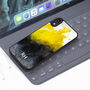 Personalised Black And Yellow Ink Art iPhone Case, thumbnail 2 of 3