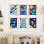 Personalised Children’s Space Prints – Set Of Two To Six, thumbnail 2 of 12
