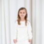 Pageboy, Bridesmaid And Flowergirl Embroidered Jumpers, thumbnail 5 of 9
