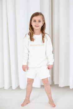 Pageboy, Bridesmaid And Flowergirl Embroidered Jumpers, 5 of 9