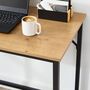 Computer Desk Workstation Industrial Style Metal Frame, thumbnail 6 of 10