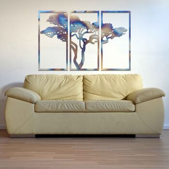Metal African Tree Wall Art: Nature Room Decor, 7 of 12