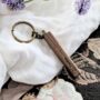 Personalised Engraved Long Walnut Keyring, thumbnail 6 of 6