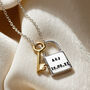 Personalised Lock And Key Necklace, thumbnail 3 of 6