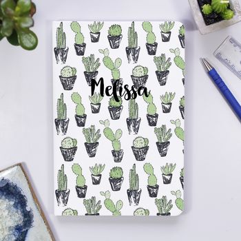 Personalised Cacti Notebook, 2 of 4