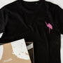 Flamingo Print T Shirt, thumbnail 1 of 7