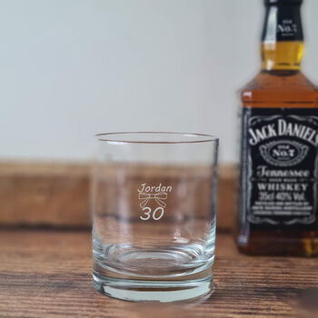 30th Birthday Whisky Glass, 3 of 7